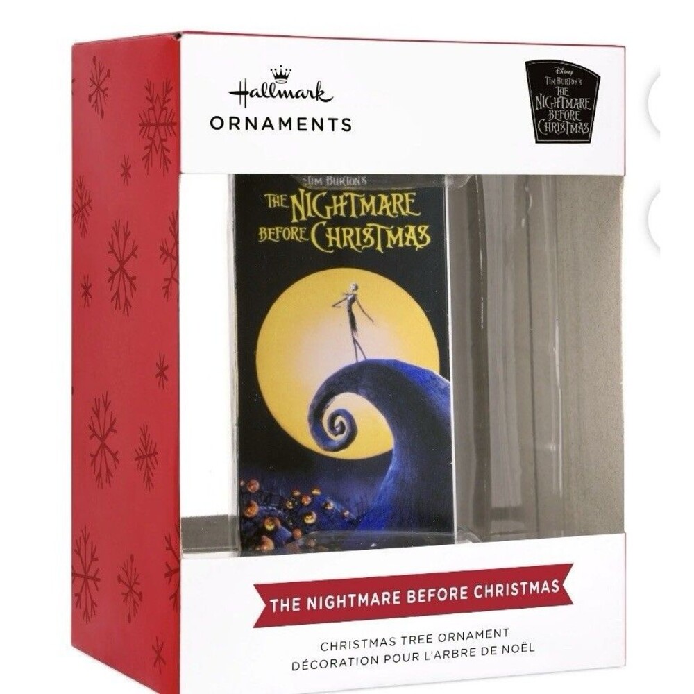 Hallmark Retro The Nightmare Before Christmas VHS Video Tape Tree Ornament